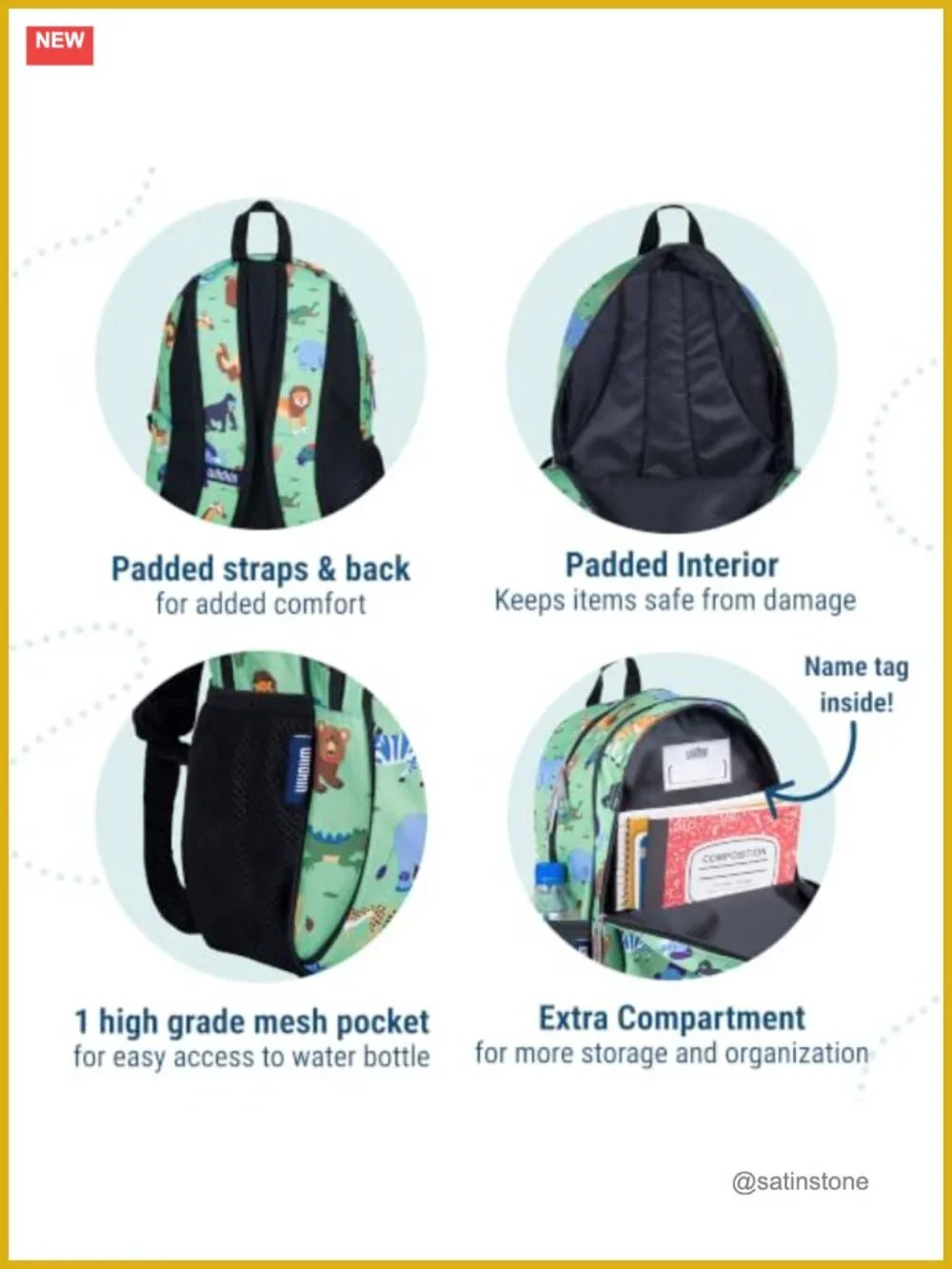 Kids Backpack – Durable, Padded, Adjustable Straps, School & Travel
